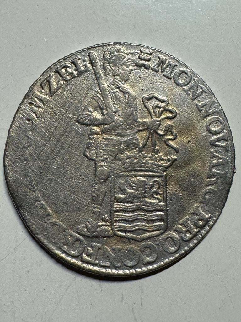 Imitatie kopie van tin Ned. Zilveren Dukaat Zeeland 1772, Postzegels en Munten, Munten | Nederland, Ophalen of Verzenden, Vóór koninkrijk