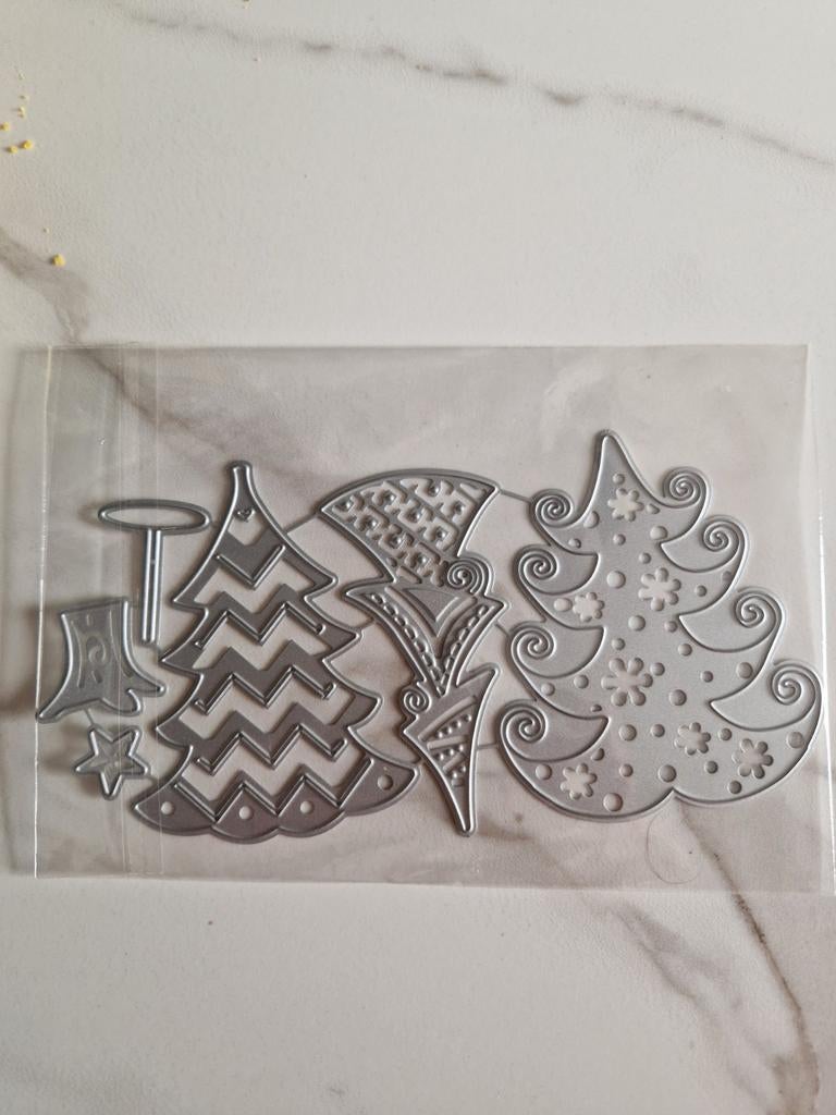 Snijmal 3 leuke kerstbomen - Nieuw, Hobby en Vrije tijd, Kaarten | Zelf maken, Ophalen of Verzenden