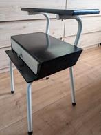 Wim Rietveld voor Auping nachtkastje - Vintage design, Gebruikt, Minder dan 45 cm, Metaal of Aluminium, Ophalen of Verzenden