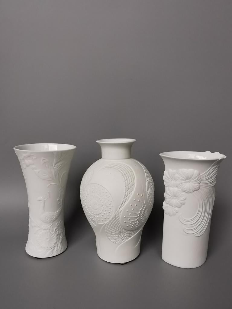 Retro vintage bisque vazen Kaiser wit porselein Mid Century, Verzenden