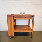 Vintage Drankentrolley Bar Cart Jordi Vilanova Spanje jr 70, Gebruikt, 50 tot 100 cm, Ophalen of Verzenden, Mid Century