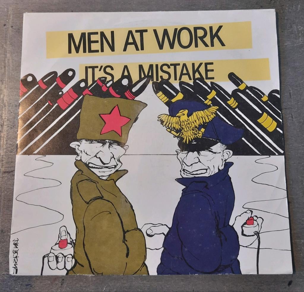 Men At Work - It's A Mistake, Cd's en Dvd's, Vinyl Singles, Ophalen of Verzenden, Zo goed als nieuw, Pop