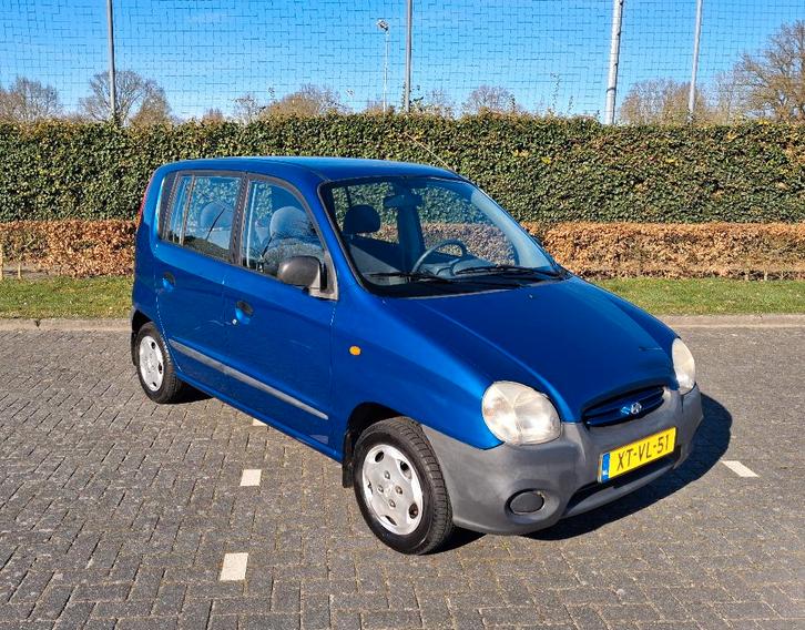 Hyundai Atos 1.0i GLS AUTOMAAT WEINIG KM NWE DISTR/WP/BEURT, Auto's, Hyundai, Particulier, Atos, Centrale vergrendeling, Metallic lak