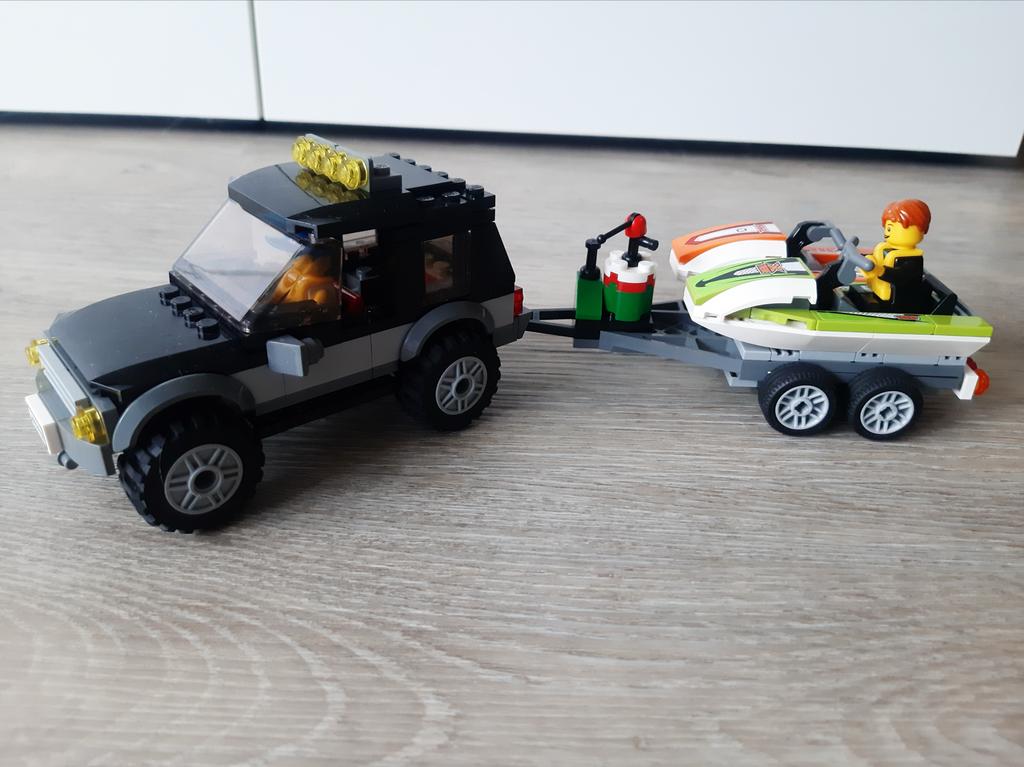 LEGO City 60058 SUV met waterscooters, Ophalen of Verzenden, Zo goed als nieuw, Jongen of Meisje