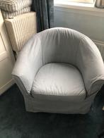 Grijze stoel , met kussentje, Ophalen, Gebruikt, Eenpersoons, 75 tot 100 cm