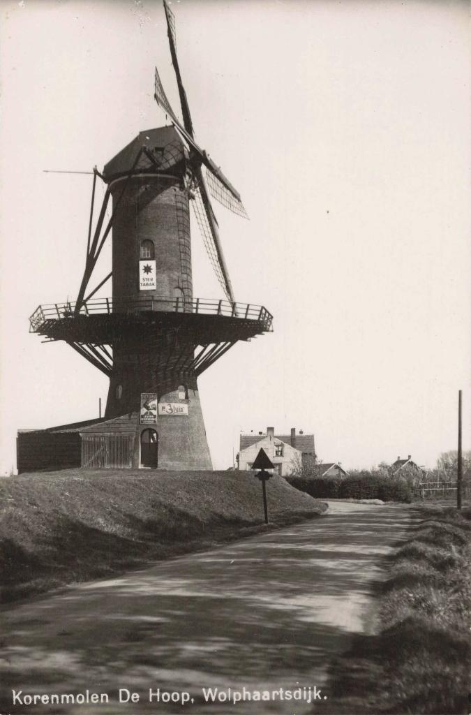 Wolphaartsdijk Korenmolen De Hoop OM416, Ophalen, 1920 tot 1940, Ongelopen, Zeeland