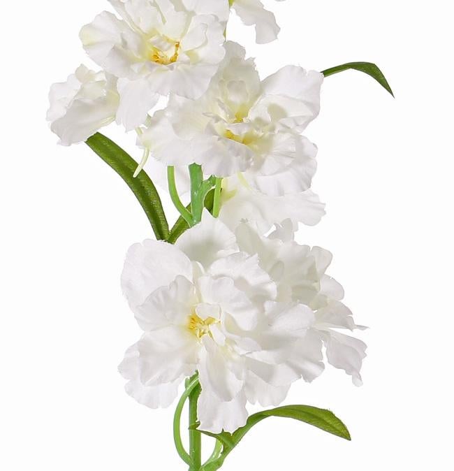 RIDDERSPOOR (DELPHINIUM) KUNST -TOP ART - WIT