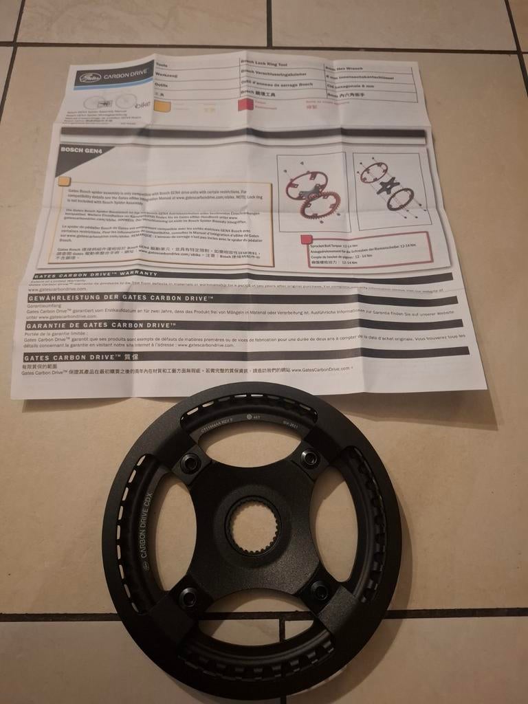 Gates CDX 46 of 50 T 4-arm 104 mm BCD NIEUW!!, Ophalen of Verzenden, Nieuw, Crankstel of Pedalen