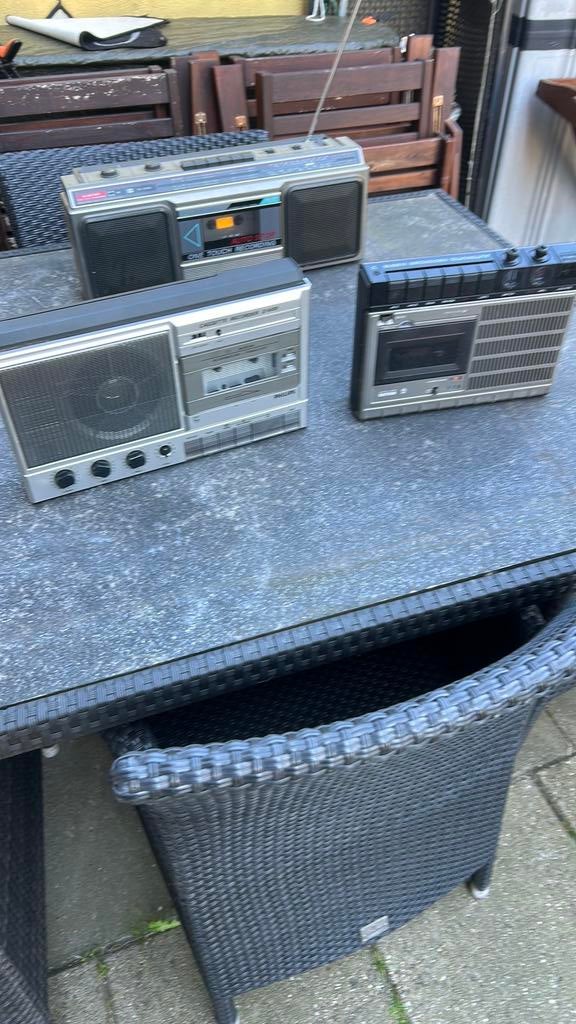 Cassetterecorder Philips en Panasonic vintage, Audio, Tv en Foto, Cassettedecks, Ophalen of Verzenden, Philips