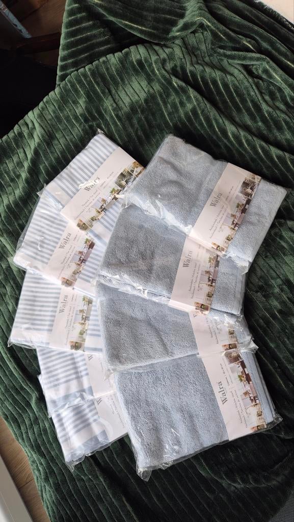 Walra theedoeken en handdoeken, Huis en Inrichting, Ophalen of Verzenden, Nieuw, Blauw, Theedoek of Handdoek