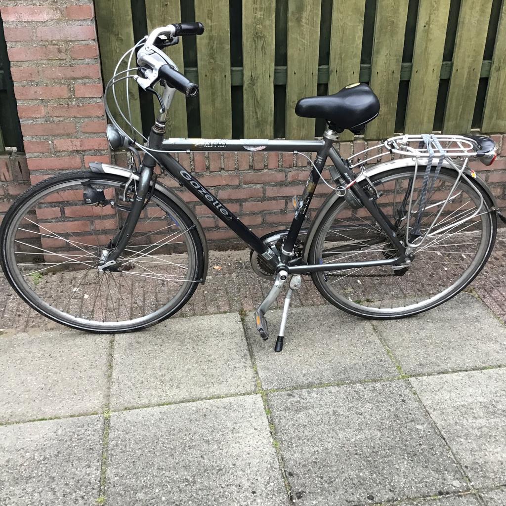 Te koop herenfiets merk Gazelle type medio, Ophalen, Gebruikt, Velgrem, Versnellingen