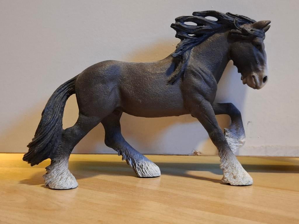 Mooi schleich Clydesdale paard., Ophalen of Verzenden, Zo goed als nieuw, Paard, Beeldje of Figuurtje