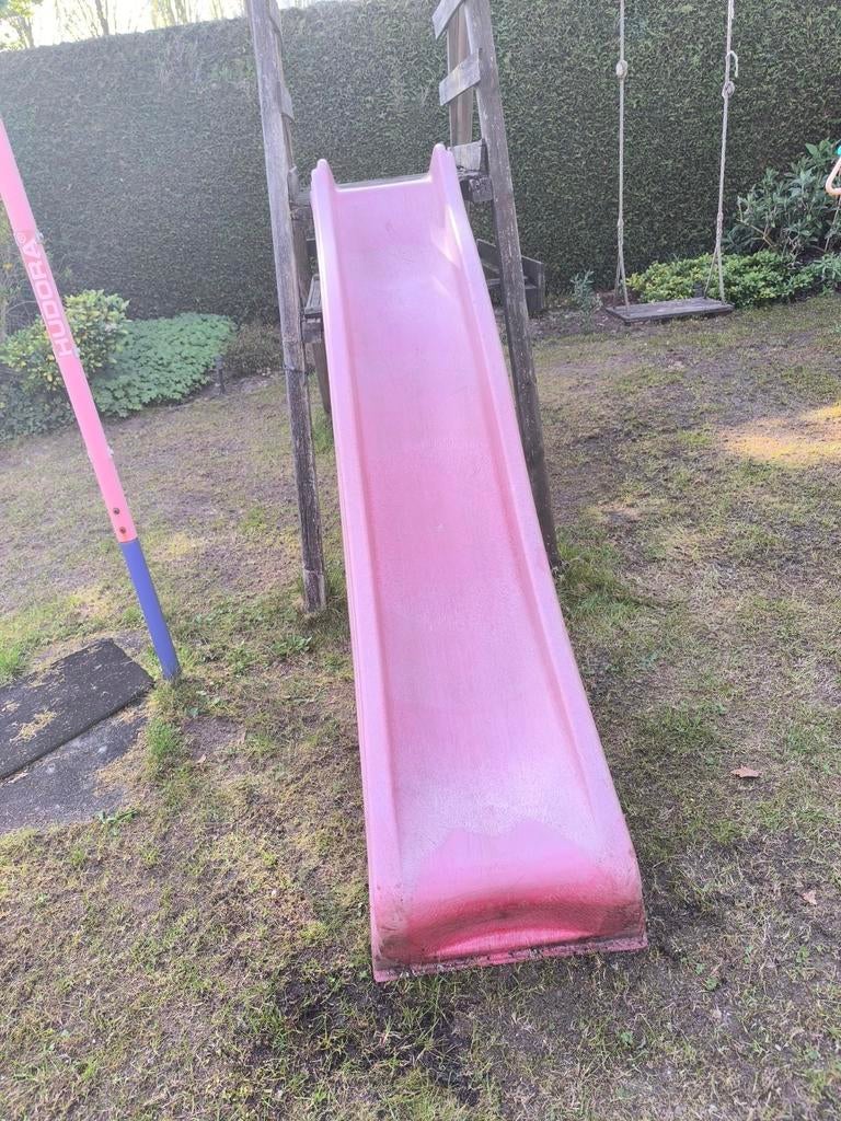 Glijbaan voor speeltoestel, 220 cm lang, ca 127,5 cm hoog, Ophalen, Gebruikt, Glijbaan, Aanbouwonderdeel