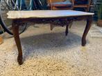 Antieke salontafel met warm marmeren blad., Ophalen