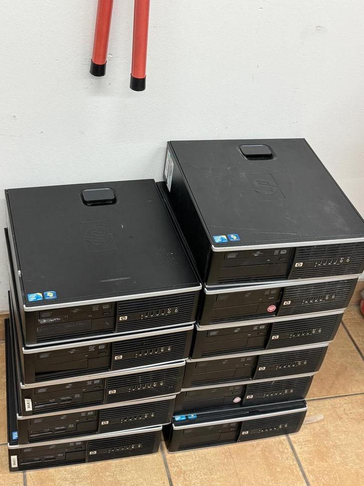 11x HP desktop pc, Computers en Software, Desktop Pc's, Gebruikt, Ophalen of Verzenden