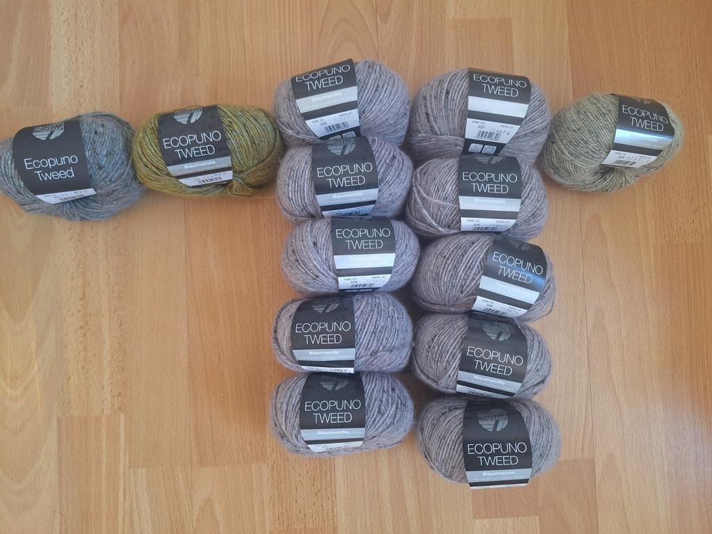 Lana  Grossa Ecopuno Tweed, Verzenden, Nieuw, Breien of Haken, Wol of Garen