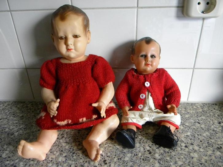 OUDE POP PETIT COLLIN 3 STUKS, Verzamelen, Poppen, Gebruikt, Pop, Ophalen of Verzenden