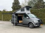 VW Transporter T6 Camper 4-pers Automaat Hefdak Luifel Leer, Caravans en Kamperen, Automaat, Luifel, Volkswagen, Startonderbreker