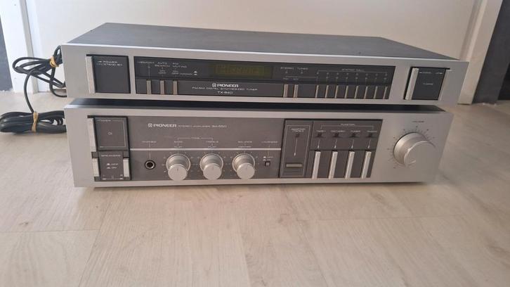 Pioneer SA-550 versterker en TX-940 tuner set, Audio, Tv en Foto, Versterkers en Receivers, Gebruikt, Stereo, Minder dan 60 watt