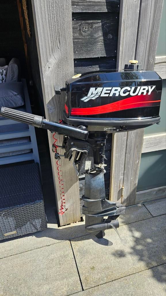 Mercury 5 pk 2-takt buitenboordmotor 2005 kortstaart, Watersport en Boten, Ophalen, Gebruikt, 5 tot 10 pk, Buitenboordmotor