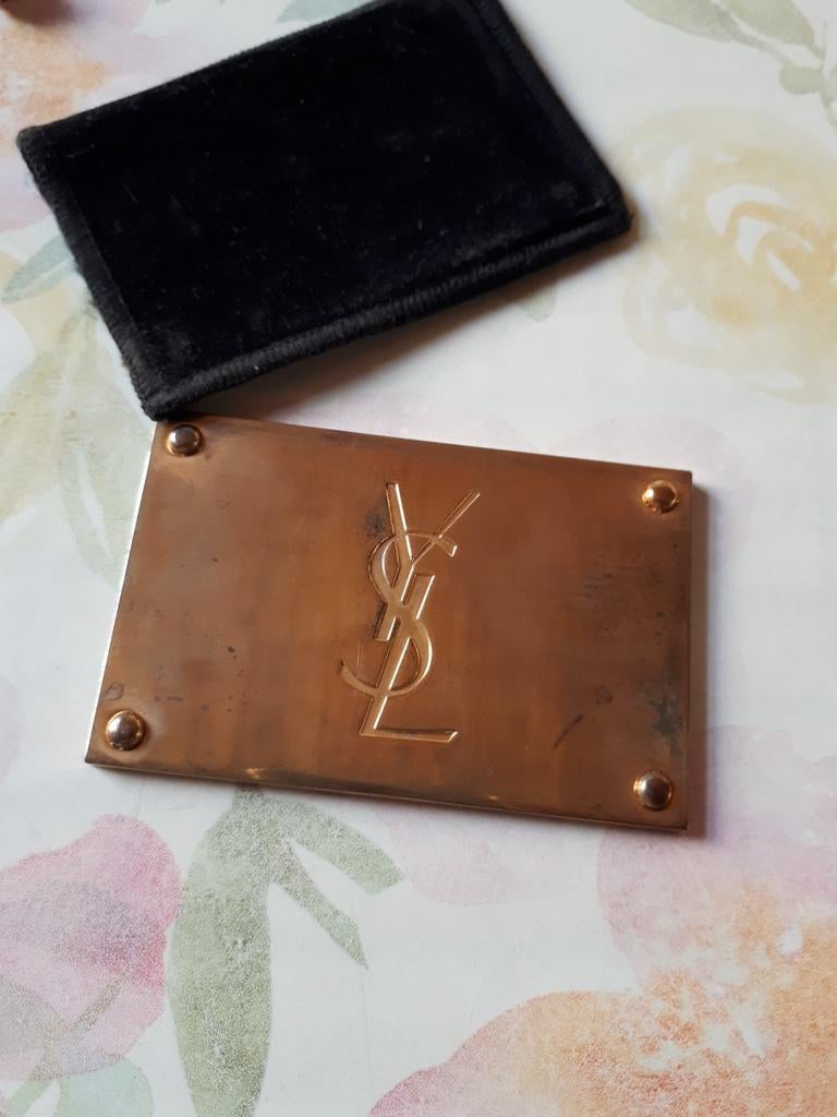 Vintage Yves Saint Laurent Make-up Spiegeltje., Antiek en Kunst, Curiosa en Brocante, Ophalen of Verzenden