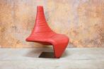 ZGANieuw unieke rode leren Harvink Turner design fauteuil, Harvink, Harvink, 75 tot 100 cm, Ophalen of Verzenden