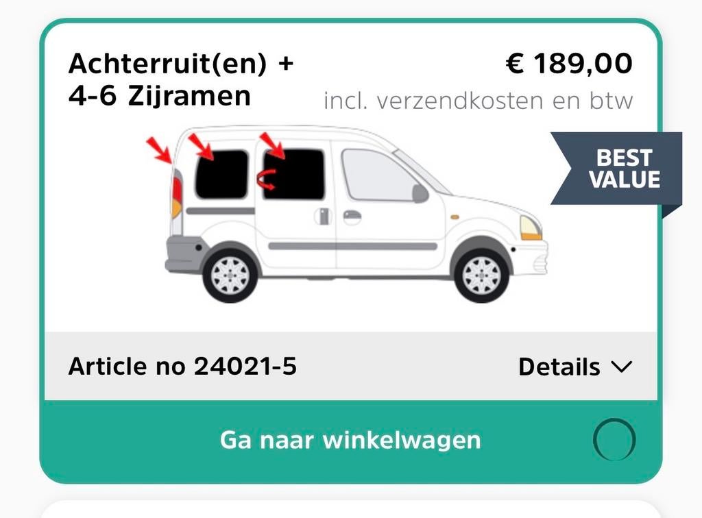 Solarplexius Raam Covers voor Renault Kangoo (Achterruit + Z, Ophalen of Verzenden, Nieuw, Renault