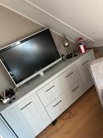 Slaapkamer compleet bed dressoir bureau stoel kledingkast, Ophalen, Gebruikt, Tweepersoons, Landelijk woood