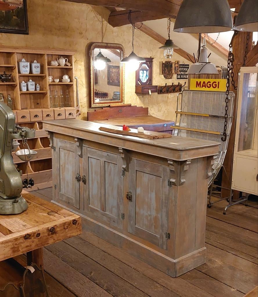 Mooie oude toonbank, Antiek en Kunst, Curiosa en Brocante, Ophalen