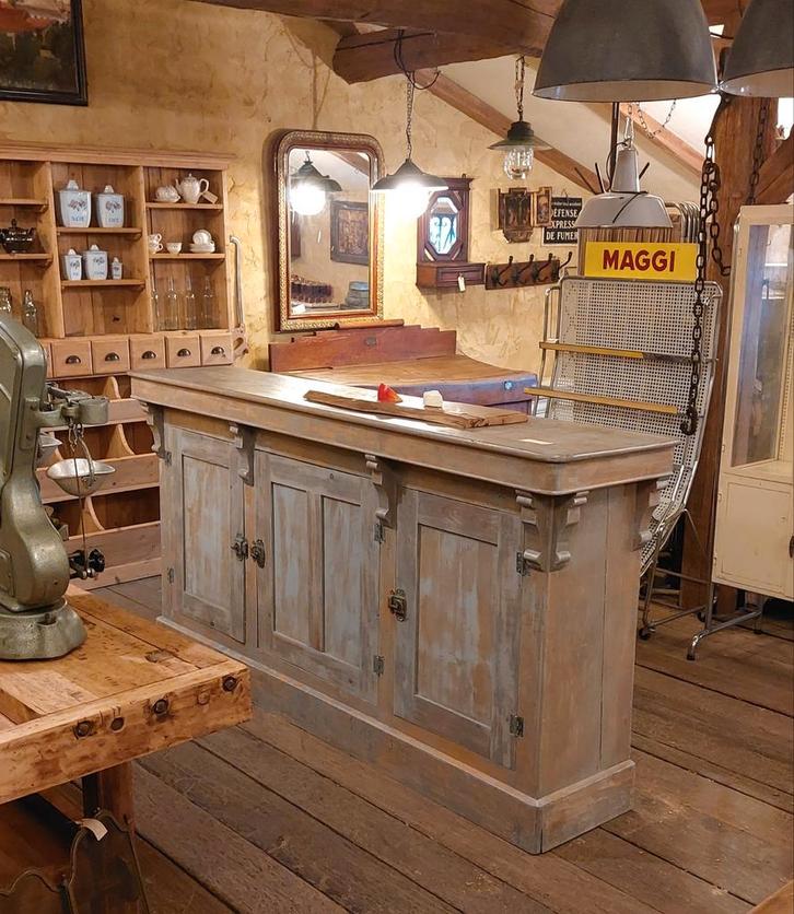 Mooie oude toonbank, Antiek en Kunst, Curiosa en Brocante, Ophalen