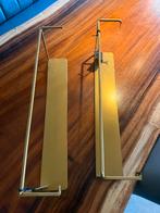 2x Woood metalen ophangplankje goud/messing 50cm, Ophalen, Nieuw