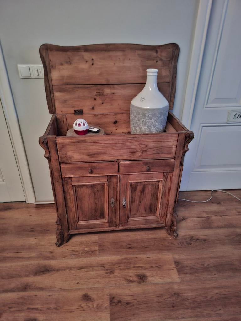 Biedermeier klepkastje, halkastje, 2 modellen, Ophalen