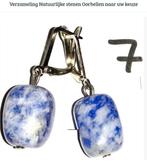 lapis lazuli azuurblauw, parel Natuurlijke stenen Oorbellen, Ophalen of Verzenden, Nieuw