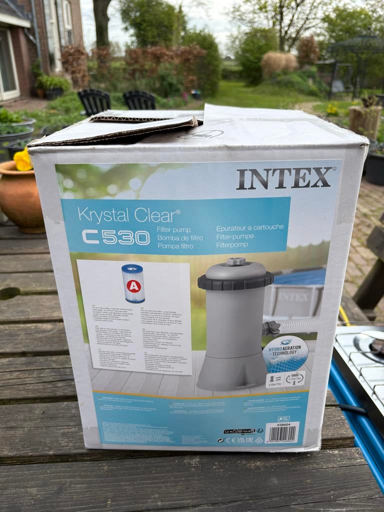 Intex zwembad filtratiepomp met accessoires, Ophalen, Zo goed als nieuw