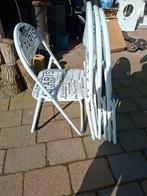 Klapstoel bijzetstoel, Ophalen of Verzenden, Zo goed als nieuw, Metaal