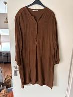 Pomandere linnen jurk, Maat 38/40 (M), Bruin, Ophalen of Verzenden, Zo goed als nieuw