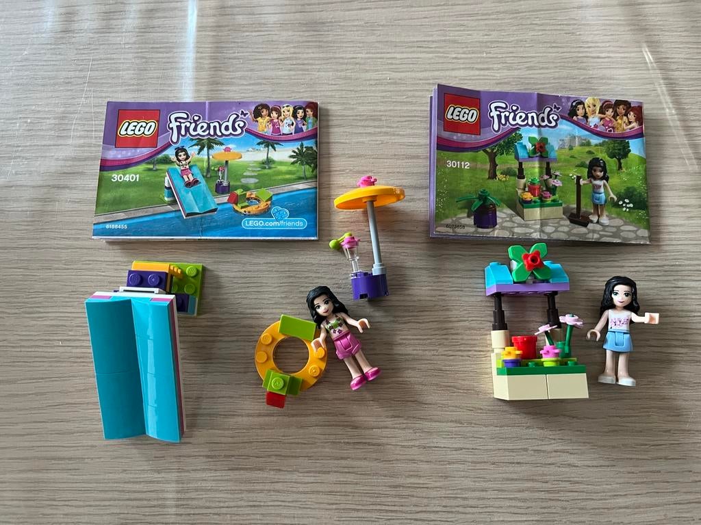 Lego Friends 30401 Waterglijbaan en 30112 Bloemenstand, Ophalen of Verzenden, Zo goed als nieuw