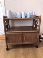 Bamboe tafeltje uit Indonesië, Huis en Inrichting, Tafels | Sidetables, Ophalen, 50 tot 100 cm, Zo goed als nieuw, 25 tot 50 cm