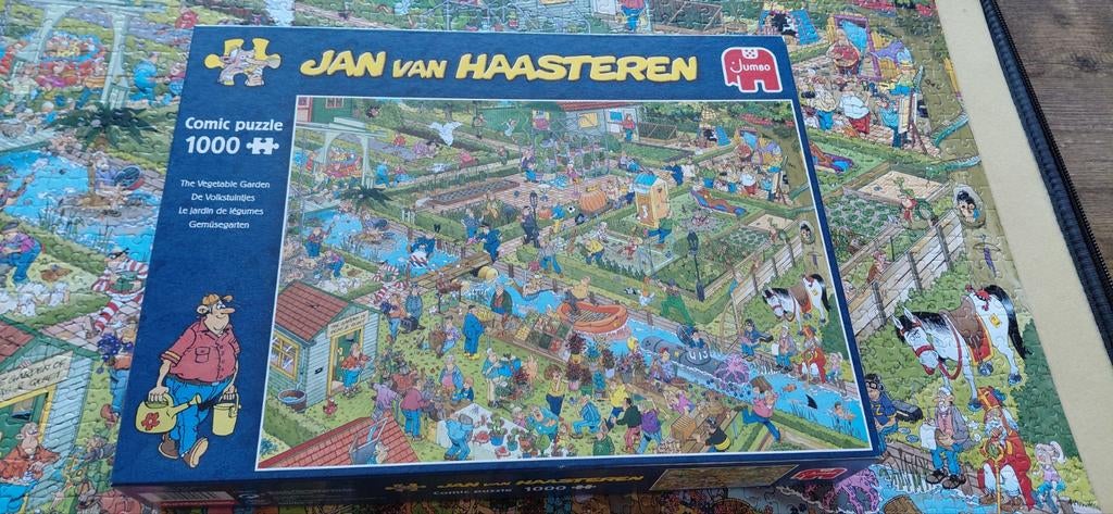 Jan Van Haasteren Volkstuin1000 stukjes - compleet, Hobby en Vrije tijd, Ophalen, 500 t/m 1500 stukjes, Gebruikt, Legpuzzel