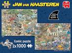 Jan van Haasteren 2x1000 stukjes: Safari & De Storm, Hobby en Vrije tijd, Denksport en Puzzels, Ophalen of Verzenden, 500 t/m 1500 stukjes