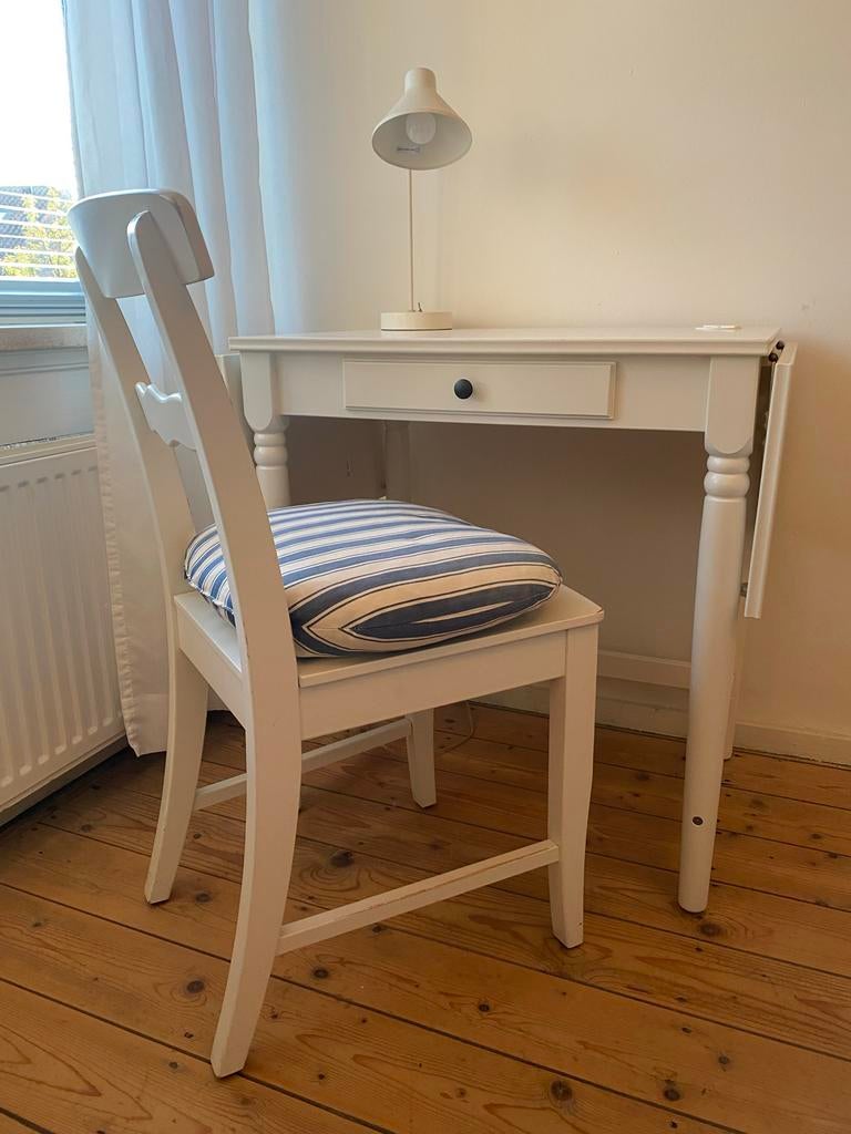 IKEA Ingatorp bureau inklapbaar 69/98/127x50x74 cm, Ophalen, Scandinavisch, Hout, 50 cm