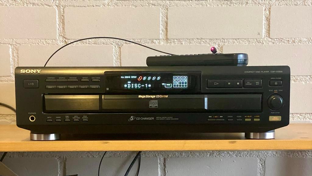 Sony CDP-CE535 CD-speler - 5-Disc Wisselaar, Audio, Tv en Foto, Cd-spelers, Ophalen, Zo goed als nieuw, Sony, Wisselaar