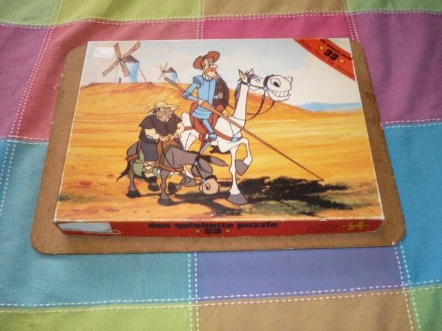 Don Quichot en zijn schildknaap Sancho Panza legpuzzel, Ophalen of Verzenden, Meer dan 50 stukjes, Zo goed als nieuw, 6 jaar of ouder