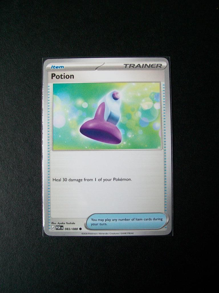 9923. Nieuwe Pokemon Kaart TRAINER POTION (083/088), Verzenden, Nieuw, Losse kaart
