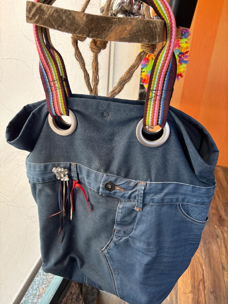 Boodschappen Tas, 40 tot 60 cm, Blauw, Nieuw, 35 tot 55 cm