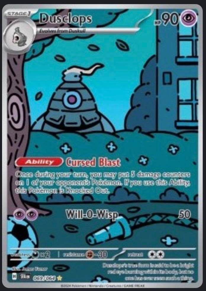 Pokemon kaart Dusclops 059/064 - Obsidian Flames, Ophalen of Verzenden, Zo goed als nieuw, Losse kaart