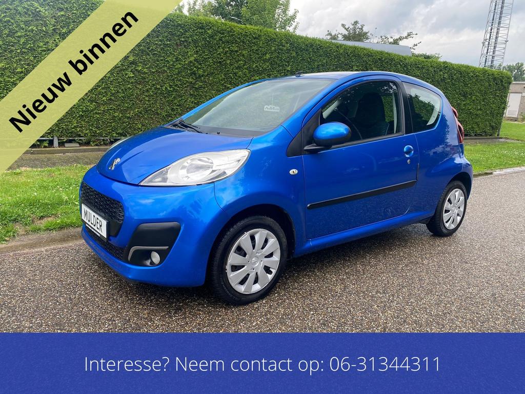 Keurig Nette Peugeot 107 1.0 12V E-vti  2012 Nw Apk, Auto's, Voorwielaandrijving, Euro 5, Zwart, Bedrijf