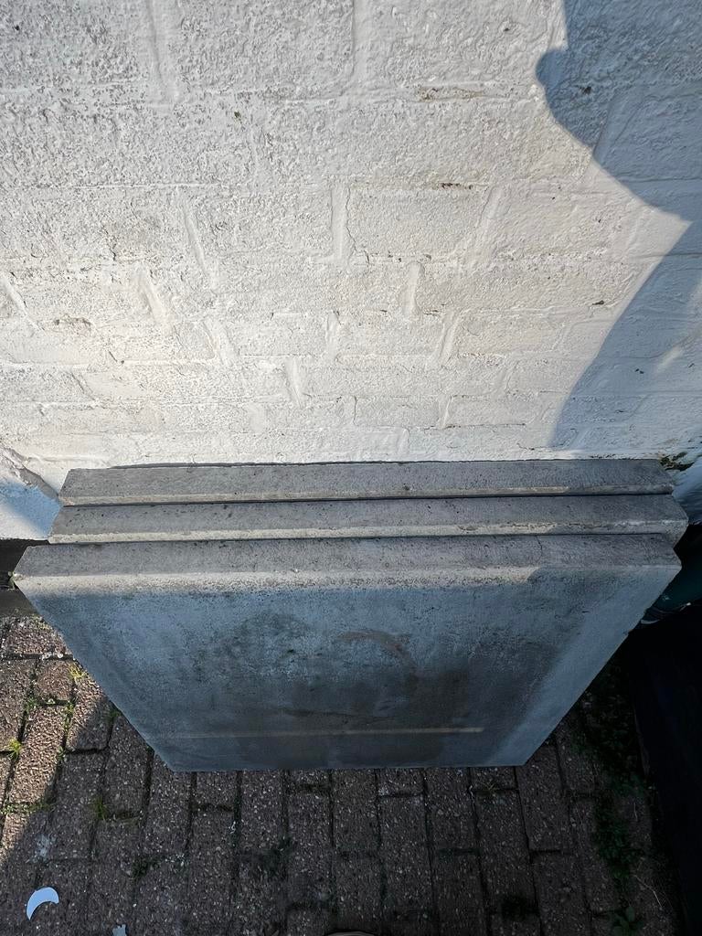 Beton tegels 80x80cm, 3 stuks, Ophalen, Gebruikt, Minder dan 5 m², Beton
