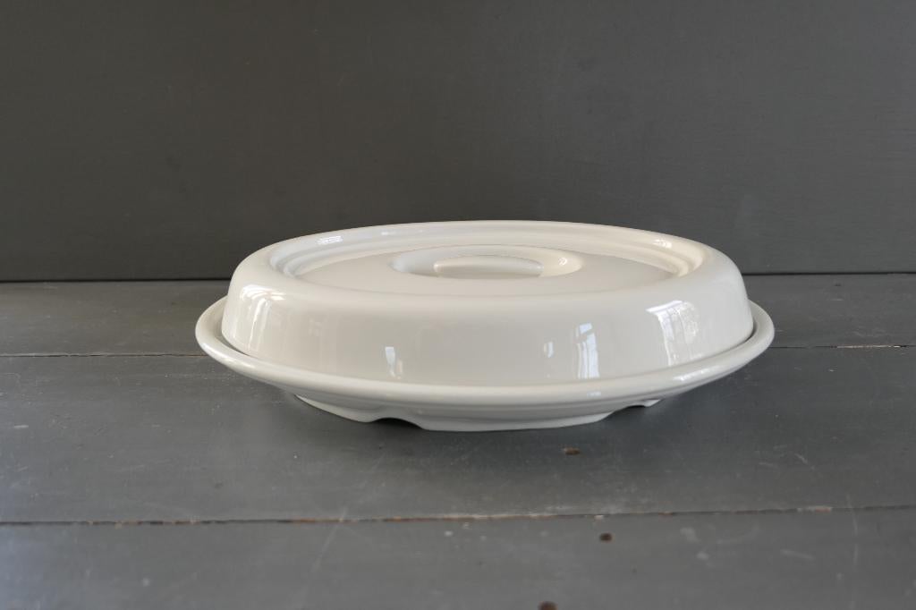 Antieke Bauscher Weiden Bavaria 3 vaks schaal met deksel, Antiek en Kunst, Verzenden