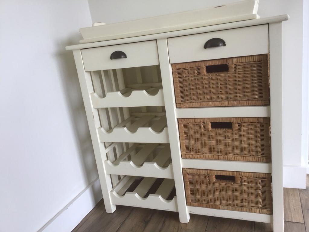 Wijnkastje met dienblad, Huis en Inrichting, Woonaccessoires | Wijnrekken, Gebruikt, 5 tot 15 flessen, Ophalen of Verzenden, 75 cm of meer